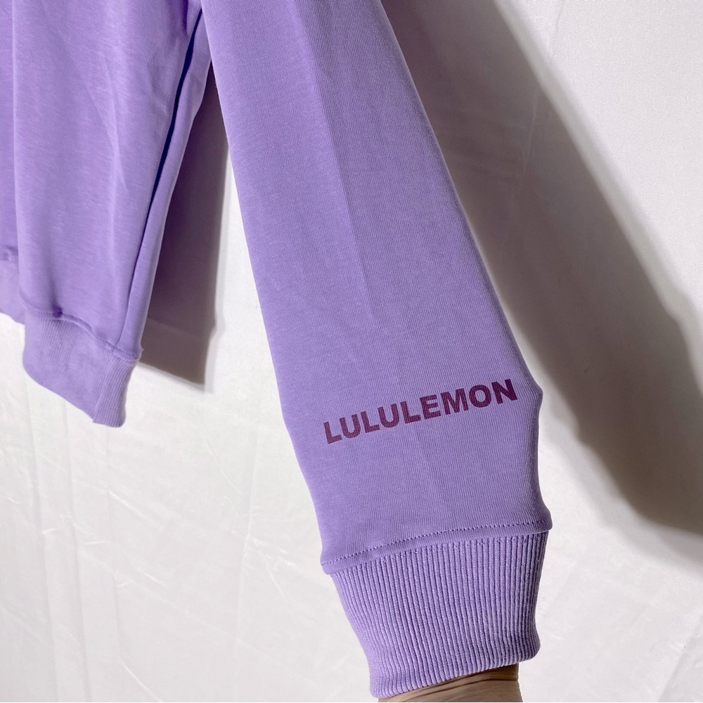 Lululemon Athletica Lilac Smoke Perfectly Oversized Crew Neck Sweatshirt S - Picture 6 of 14